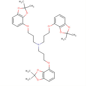 129812-20-0  1-Propanamine,3-[(2,2-dimethyl-1,3-benzodioxol-4-yl)oxy]-N,N-bis[3-[(2,2-dimethyl-1,3-benzodioxol-4-yl)oxy]propyl]-