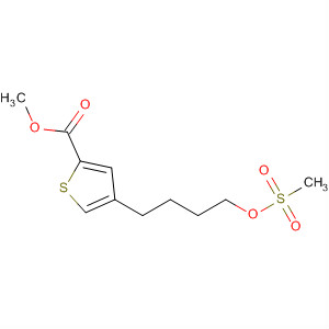 130073-77-7  2-Thiophenecarboxylic acid, 4-[4-[(methylsulfonyl)oxy]butyl]-, methylester