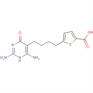 130073-84-6  2-Thiophenecarboxylic acid,5-[4-(2,6-diamino-1,4-dihydro-4-oxo-5-pyrimidinyl)butyl]-