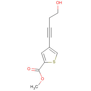 130073-85-7  2-Thiophenecarboxylic acid, 4-(4-hydroxy-1-butynyl)-, methyl ester