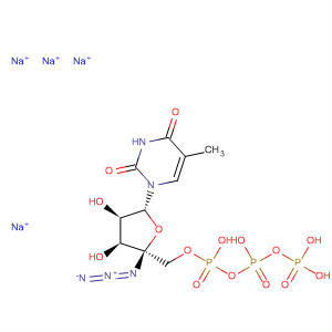 130108-94-0  Thymidine 5'-(tetrahydrogen triphosphate), 4'-azido-, tetrasodium salt