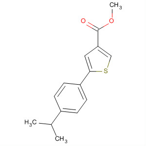 130655-96-8  3-Thiophenecarboxylic acid, 5-[4-(1-methylethyl)phenyl]-, methyl ester