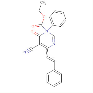 115592-35-3  3-Pyridazinecarboxylic acid,5-cyano-1,6-dihydro-6-oxo-1-phenyl-4-(2-phenylethenyl)-, ethyl ester 115592-35-3  3-Pyridazinecarboxylic acid,5-cyano-1,6-dihydro-6-oxo-1-phenyl-4-(2-phenylethenyl)-, ethyl ester