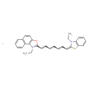 116410-34-5  Naphth[1,2-d]oxazolium,1-ethyl-2-[7-(3-ethyl-2(3H)-benzothiazolylidene)-1,3,5-heptatrienyl]-,iodide