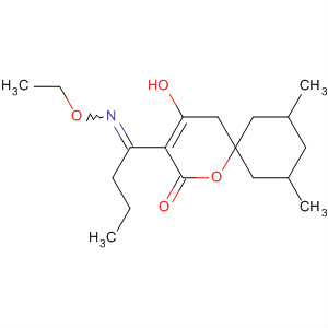 116583-49-4  1-Oxaspiro[5.5]undec-3-en-2-one,3-[1-(ethoxyimino)butyl]-4-hydroxy-8,10-dimethyl-