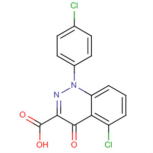 116941-75-4  3-Cinnolinecarboxylic acid,5-chloro-1-(4-chlorophenyl)-1,4-dihydro-4-oxo-
