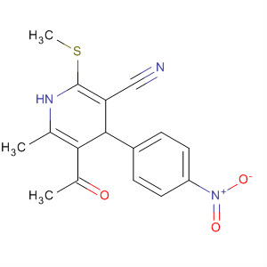 117490-99-0  3-Pyridinecarbonitrile,5-acetyl-1,4-dihydro-6-methyl-2-(methylthio)-4-(4-nitrophenyl)-