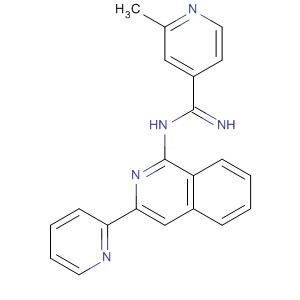 118112-16-6  4-Pyridinecarboximidamide, 2-methyl-N-[3-(2-pyridinyl)-1-isoquinolinyl]-