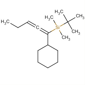 118226-65-6  Silane, (1-cyclohexyl-1,2-pentadienyl)(1,1-dimethylethyl)dimethyl-