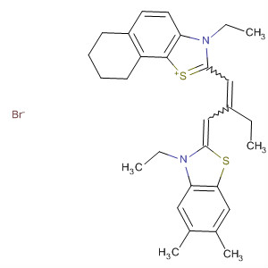 118766-85-1  Naphtho[2,1-d]thiazolium,3-ethyl-2-[2-[(3-ethyl-5,6-dimethyl-2(3H)-benzothiazolylidene)methyl]-1-butenyl]-6,7,8,9-tetrahydro-, bromide
