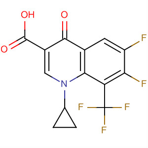 118829-17-7  3-Quinolinecarboxylic acid,1-cyclopropyl-6,7-difluoro-1,4-dihydro-4-oxo-8-(trifluoromethyl)-