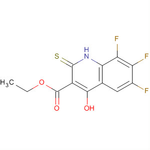 119474-35-0  3-Quinolinecarboxylic acid,6,7,8-trifluoro-1,2-dihydro-4-hydroxy-2-thioxo-, ethyl ester