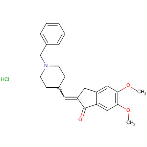 120011-69-0  1H-Inden-1-one,2,3-dihydro-5,6-dimethoxy-2-[[1-(phenylmethyl)-4-piperidinyl]methylene]-, hydrochloride