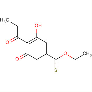120092-60-6  3-Cyclohexene-1-carbothioic acid, 3-hydroxy-5-oxo-4-(1-oxopropyl)-,S-ethyl ester