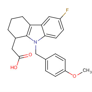 121083-23-6  1H-Carbazole-1-acetic acid,6-fluoro-2,3,4,9-tetrahydro-9-[(4-methoxyphenyl)methyl]-