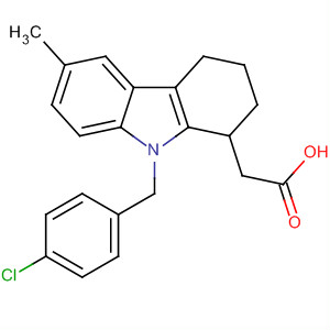 121083-30-5  1H-Carbazole-1-acetic acid,9-[(4-chlorophenyl)methyl]-2,3,4,9-tetrahydro-6-methyl-
