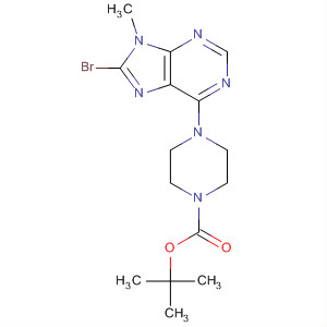 121370-71-6  1-Piperazinecarboxylic acid, 4-(8-bromo-9-methyl-9H-purin-6-yl)-,1,1-dimethylethyl ester