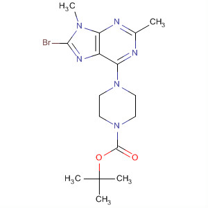 121370-77-2  1-Piperazinecarboxylic acid, 4-(8-bromo-2,9-dimethyl-9H-purin-6-yl)-,1,1-dimethylethyl ester