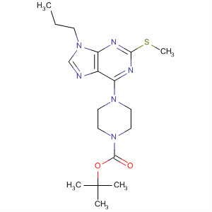 121371-22-0  1-Piperazinecarboxylic acid, 4-[2-(methylthio)-9-propyl-9H-purin-6-yl]-,1,1-dimethylethyl ester
