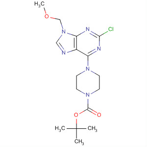 121371-24-2  1-Piperazinecarboxylic acid,4-[2-chloro-9-(methoxymethyl)-9H-purin-6-yl]-, 1,1-dimethylethyl ester