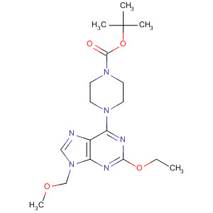 121371-25-3  1-Piperazinecarboxylic acid,4-[2-ethoxy-9-(methoxymethyl)-9H-purin-6-yl]-, 1,1-dimethylethyl ester