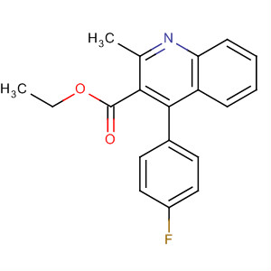 121659-70-9  3-Quinolinecarboxylic acid, 4-(4-fluorophenyl)-2-methyl-, ethyl ester