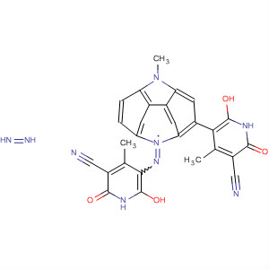 122639-41-2  3-Pyridinecarbonitrile,5,5'-[(9-methyl-9H-carbazole-3,6-diyl)bis(azo)]bis[1,2-dihydro-6-hydroxy-4-methyl-2-oxo-