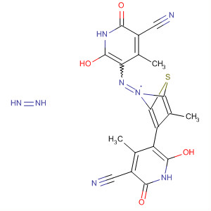 122639-62-7  3-Pyridinecarbonitrile,5,5'-[(3-methyl-2,5-thiophenediyl)bis(azo)]bis[1,2-dihydro-6-hydroxy-4-methyl-2-oxo-