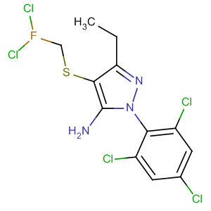 106258-13-3  1H-Pyrazol-5-amine,4-[(dichlorofluoromethyl)thio]-3-ethyl-1-(2,4,6-trichlorophenyl)-