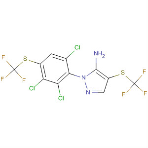 106258-84-8  1H-Pyrazol-5-amine,1-[2,3,6-trichloro-4-[(trifluoromethyl)thio]phenyl]-4-[(trifluoromethyl)thio]-