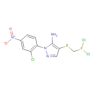 106259-23-8  1H-Pyrazol-5-amine,1-(2-chloro-4-nitrophenyl)-4-[(dichlorofluoromethyl)thio]-