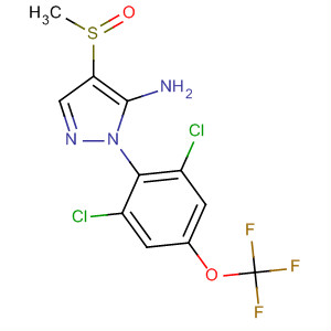 106259-63-6  1H-Pyrazol-5-amine,1-[2,6-dichloro-4-(trifluoromethoxy)phenyl]-4-(methylsulfinyl)-