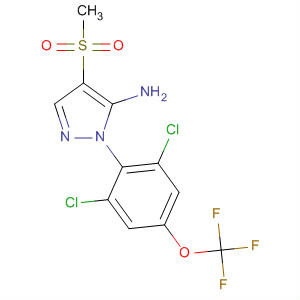 106259-64-7  1H-Pyrazol-5-amine,1-[2,6-dichloro-4-(trifluoromethoxy)phenyl]-4-(methylsulfonyl)-