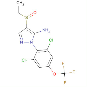 106259-65-8  1H-Pyrazol-5-amine,1-[2,6-dichloro-4-(trifluoromethoxy)phenyl]-4-(ethylsulfinyl)-