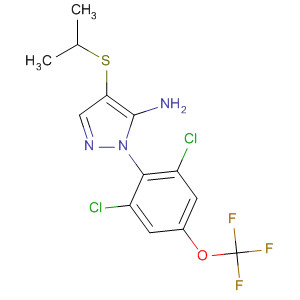 106259-67-0  1H-Pyrazol-5-amine,1-[2,6-dichloro-4-(trifluoromethoxy)phenyl]-4-[(1-methylethyl)thio]-