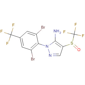 106259-77-2  1H-Pyrazol-5-amine,1-[2,6-dibromo-4-(trifluoromethyl)phenyl]-4-[(trifluoromethyl)sulfinyl]-