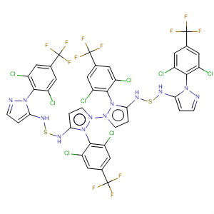 106259-85-2  1H-Pyrazol-5-amine,4,4'-dithiobis[1-[2,6-dichloro-4-(trifluoromethyl)phenyl]-