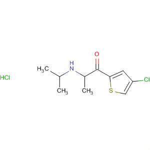 106266-00-6  1-Propanone, 1-(4-chloro-2-thienyl)-2-[(1-methylethyl)amino]-,hydrochloride