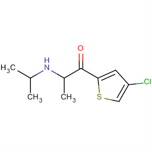 106266-01-7  1-Propanone, 1-(4-chloro-2-thienyl)-2-[(1-methylethyl)amino]-
