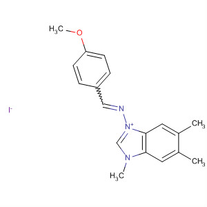 106284-85-9  1H-Benzimidazolium,1-[[(4-methoxyphenyl)methylene]amino]-3,5,6-trimethyl-, iodide