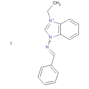 106284-87-1  1H-Benzimidazolium, 1-ethyl-3-[(phenylmethylene)amino]-, iodide