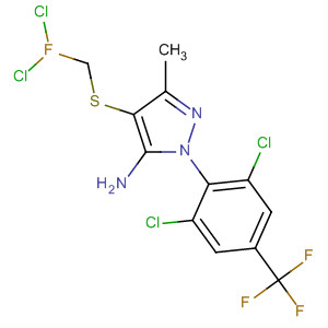 106285-01-2  1H-Pyrazol-5-amine,4-[(dichlorofluoromethyl)thio]-1-[2,6-dichloro-4-(trifluoromethyl)phenyl]-3-methyl-