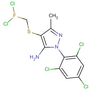106285-02-3  1H-Pyrazol-5-amine,4-[(dichlorofluoromethyl)thio]-3-methyl-1-(2,4,6-trichlorophenyl)-