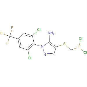 106285-08-9  1H-Pyrazol-5-amine,4-[(dichlorofluoromethyl)thio]-1-[2,6-dichloro-4-(trifluoromethyl)phenyl]-