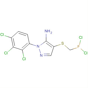 106285-12-5  1H-Pyrazol-5-amine,4-[(dichlorofluoromethyl)thio]-1-(2,3,4-trichlorophenyl)-