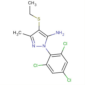 106285-82-9  1H-Pyrazol-5-amine, 4-(ethylthio)-3-methyl-1-(2,4,6-trichlorophenyl)-