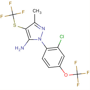 106285-85-2  1H-Pyrazol-5-amine,1-[2-chloro-4-(trifluoromethoxy)phenyl]-3-methyl-4-[(trifluoromethyl)thio]-