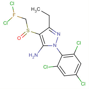 106286-04-8  1H-Pyrazol-5-amine,4-[(dichlorofluoromethyl)sulfinyl]-3-ethyl-1-(2,4,6-trichlorophenyl)-
