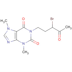 106310-04-7  1H-Purine-2,6-dione,1-(3-bromo-4-oxopentyl)-3,7-dihydro-3,7-dimethyl-
