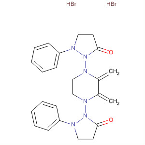 106311-06-2  3-Pyrazolidinone, 2,2'-[1,4-piperazinediylbis(methylene)]bis[1-phenyl-,monohydrobromide